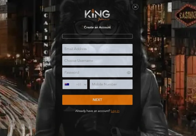 King Johnnie casino login